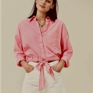 XiRENA Pink Button Down Shirt